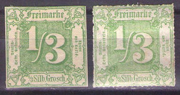 Thurn And Taxis 1865-66 Mi 36,46 MH* - Mint