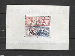 Olympische Spelen 1936 , Duitsland  - Blok ( Zie Foto's ) - Ete 1936: Berlin