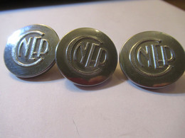 3-Boutons D'uniforme/Banque/C N E P/Comptoir National D'Escompte De Paris/T W &W Paris/ 2,1 Cm /Vers 1960      BOUT226 - Buttons
