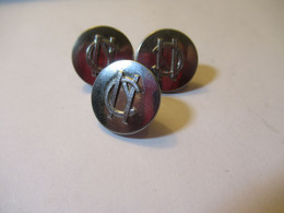 3  Boutons D'uniforme/Banque/C N /Crédit Du Nord  ? /Ancre & Grenade/ 1,6 Cm /Vers 1960      BOUT230 - Botones