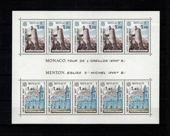 MONACO Foglietto Europa CEPT 1977 Valori Nuovi **/MNH - Blocs