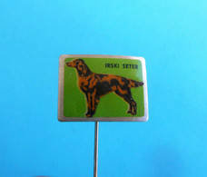 IRISH SETTER - Vintage Pin * Dog Chien Hund Cane Perro Cao Hond Setter Irlandais Compositor Irlandês Ierse Setter - Animaux