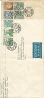 JAPON LETTRE à 77,50Y TIMBRES DIVERS DE TOKYO POUR PARIS PAR AVION DE 1950 LETTRE COVER - Lettres & Documents