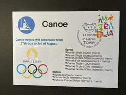 (2 N 28) 2024 France - Paris Olympic Games (31-12-2022) Sport / Canoe (Kayac) - Summer 2024: Paris