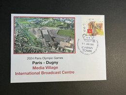 (2 N 28) 2024 France - Paris Olympic Games (1-1-2023) Paris Dugny Media Village & IBC - Eté 2024 : Paris