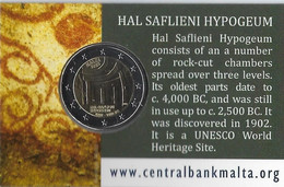 Malte 2022 : 2€ Commémorative 'Hypogeum De Ħal Saflieni' (en Coincard) - Dispo En France - Malta