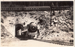 3207 – Real B&W RPPC Photo - Banff Alberta – Train Locomotive – Canadian Pacific Railway – VG Condition Except The Back - Banff