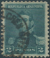 ARGENTINA,1892 -1897 San Martin,2P Dark Green,Obliterated - Gebraucht