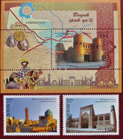 Uzbekistan  2013  Great  Silk  Way 2 V  + S/S  MNH - Uzbekistan