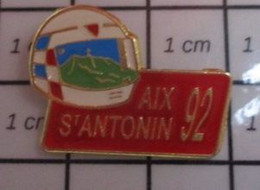 510c Pin's Pins / Beau Et Rare / SPORTS / AUTOMOBILE CASQUE PILOTE AUTO AIX ST ANTONIN 92 RALLYE - Autorennen - F1