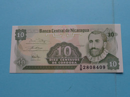 10 Diez CENTAVOS ( A/B2808409) Banco Central De Nicaragua ( For Grade, Please See Photo ) UNC ! - Nicaragua