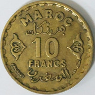 Morocco - 10 Francs AH1371-1952, Y# 49 (#1531) - Maroc