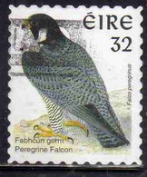 EIRE IRELAND IRLANDA 1997 BIRD FAUNA AVICOLA BIRDS PEREGRINE FALCON UCCELLO FALCO PELLEGRINO 32p USATO USED OBLITERE' - Used Stamps