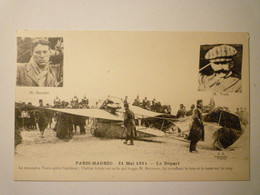 2023 - 14  PARIS  -  MADRID  21 MAI  1911  :  Le Monoplan TRAIN Après L'accident   XXX - Incidenti