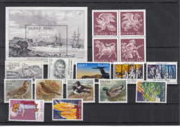 Iceland 1987 - Full Year MNH ** - Annate Complete