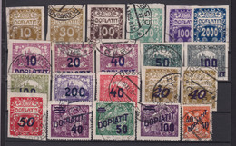 Tschechoslowakei Lot ° Portomarken Briefmarken Gestempelt /  Stamps Stamped /  Timbres Oblitérés - Timbres-taxe