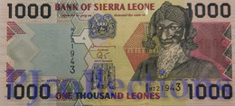 SIERRA LEONE 1000 LEONES 2003 PICK 24b UNC - Sierra Leona