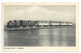 2983 Nordseebad Juist Inselbahn Gel. 1951 Eisenbahn Lokomotive Aurich - Juist