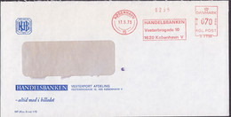 Denmark HANDELSBANKEN Vesterport Afd. ATM Cds. KØBENHAVN 1973 'D 2739' Cover Brief - Macchine Per Obliterare (EMA)