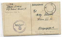 Feldpost Provisorischer Stempel 1942 Luftwaffe Sperrfeuer Batterie - Feldpost 2e Wereldoorlog