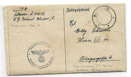 Feldpost Provisorischer Stempel 1942 Luftwaffe Sperrfeuer Batterie - Feldpost 2e Guerre Mondiale