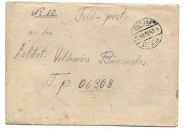 Feldpost Lettischer Freiwilliger Viesiena Lettland 1943 - Feldpost 2a Guerra Mondiale