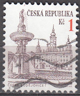 Ceska Republika 1993 Michel 12 O Cote (2009) 0.10 Euro Vue De Ceske Budejovice - Used Stamps