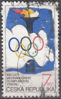 Ceska Republika 1994 Michel 46 O Cote (2009) 0.70 Euro 100 Ans Comité International Olympique Cachet Rond - Used Stamps