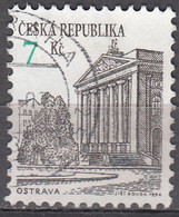 Ceska Republika 1994 Michel 60 O Cote (2009) 0.50 Euro Vue De Ostrava Théatre Antonín Dvorak Cachet Rond - Used Stamps