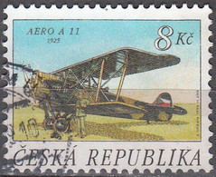 Ceska Republika 1996 Michel 128 O Cote (2009) 0.50 Euro Avion Aero A11 Cachet Rond - Used Stamps