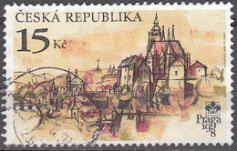 Ceska Republika 1997 Michel 156 O Cote (2009) 0.60 Euro Vue De Prague Cachet Rond - Used Stamps