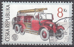 Ceska Republika 1997 Michel 160 O Cote (2009) 0.20 Euro Tatra Camion Pompiers 1933 Cachet Rond - Used Stamps