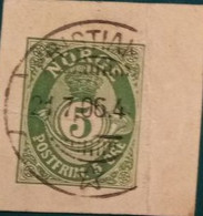 1909 Michel-Nr. 78A Ganzsachenausschnitt (DNH) - Postwaardestukken