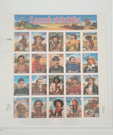 USA MNH Scott #2869 Sheet Of 20 Different 29c Legends Of The West ** - Indios Americanas