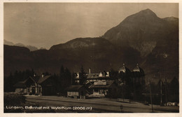 Lungern, Bahnhof Mit Wylerhorn, 1929 - Lungern