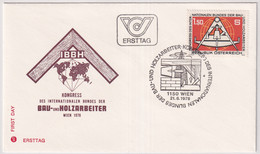 Delcampe - MiNr. 1579 Österreich 1978, 21. Aug. Kongress Des Internationalen Bundes Der Bau- Und Holzarbeiter - Sonstige & Ohne Zuordnung