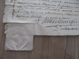 Pièce Signée Léon De Morlhon 1699 Grand Vicaire De Clermont Avec Sceau Tontine - Altri & Non Classificati