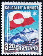 Greenland 1989 10th. Anniversary Internal Autonomy FLAG   MiNr.195  ( Lot  H 752  ) - Used Stamps