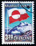 Greenland 1989 10th. Anniversary Internal Autonomy FLAG   MiNr.195  ( Lot  H 753  ) - Gebruikt