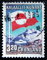 Greenland 1989 10th. Anniversary Internal Autonomy FLAG   MiNr.195  ( Lot  H 756  ) - Oblitérés