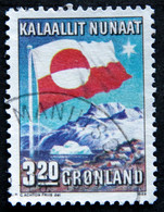 Greenland 1989 10th. Anniversary Internal Autonomy FLAG   MiNr.195  ( Lot  H 757  ) - Gebruikt