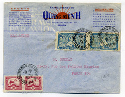 Lettre De SAIGON / Cochinchine / Env Publicitaire Ets QUANG MINH Sports Et Nouveautés / 1948 - Cartas & Documentos