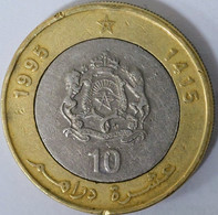 Morocco - 10 Dirham AH1415-1995, Y# 92 (#1538) - Maroc