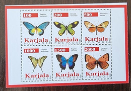 RUSSIE-URSS, Papillons, Insectes Feuillet 6 Valeurs émis En 1996. MNH, Neuf Sans Charnière (35) - Papillons