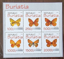 RUSSIE-URSS, Papillons, Insectes Feuillet 6 Valeurs émis En 1996. MNH, Neuf Sans Charnière (32) - Vlinders