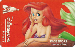 @+ Passeport Disneyland Paris N° 11 : La Petite Sirène (Adulte) - Logo Disneyland Paris - Toegangsticket Disney