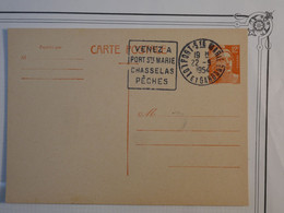 BK15  FRANCE CARTE   ENTIER  12F  1954 PORT STE MARIE  +AFF. PLAISANT  +++ - Other & Unclassified