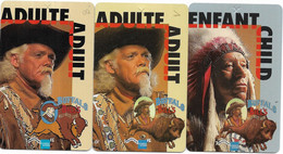 @+ Passeport Disneyland Paris : Lot De 3 Cartes Buffalo Bill's (differents) - Toegangsticket Disney