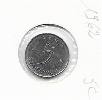 5 Centimes   " Epis" 1962  SUP - 1 Centime