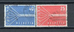 EUROPA 1957 - SUISSE - N° Yvert 608+609 Obli. - 1957